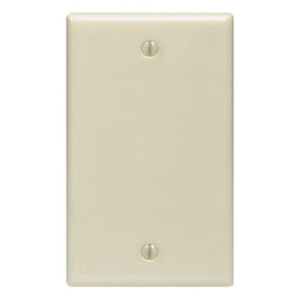Leviton 001-86014-000 Wallplate, 4-1/2 in L, 2-3/4 in W, 0.22 in Thick, 1 -Gang, Thermoset Plastic, Ivory, Smooth