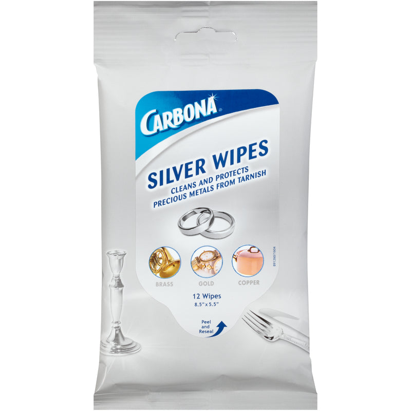 Carbona No Scent Metal Polish 12 wipes Wipes, Pack of 10