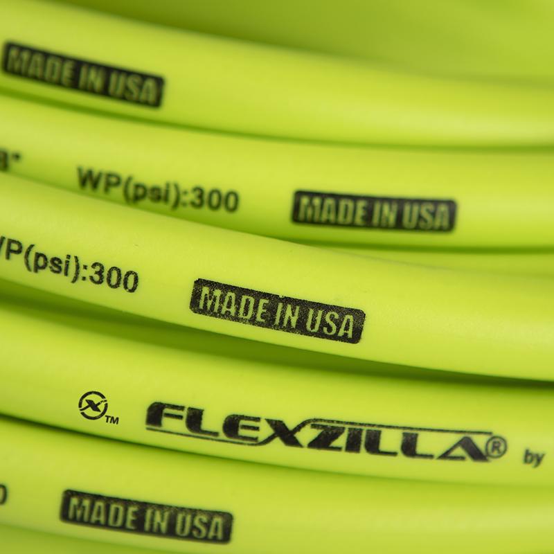 Legacy Flexzilla 25 ft. L X 3/8 in. D Hybrid Polymer Air Hose 300 psi Zilla Green