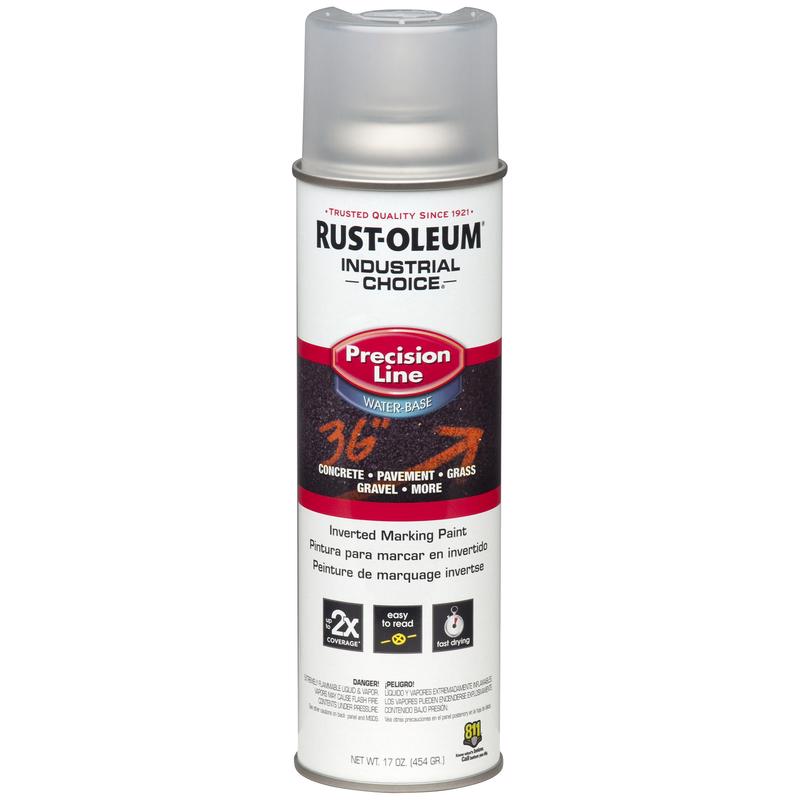 Rust-Oleum Industrial Choice Clear Inverted Marking Paint 17 oz, Pack of 6