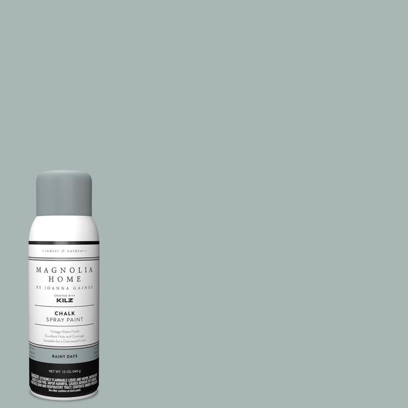 Magnolia Home by Joanna Gaines Matte Rainy Days Sprayable Chalk Paint 12 oz, Pack of 6
