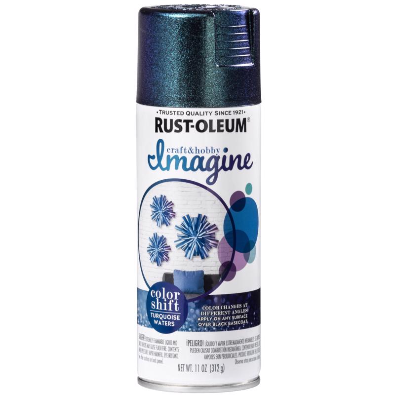 Rust-Oleum Imagine Gloss Turquoise Waters Spray Paint 11 oz, Pack of 4