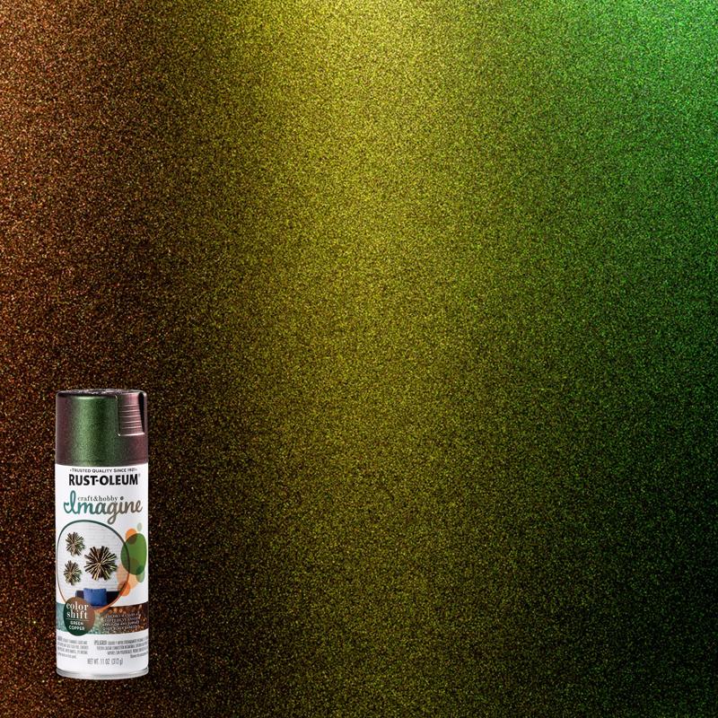 Rust-Oleum Imagine Gloss Green Copper Spray Paint 11 oz, Pack of 4