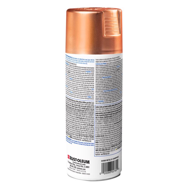 Rust-Oleum Imagine Metallic Copper Spray Paint 11 oz, Pack of 4