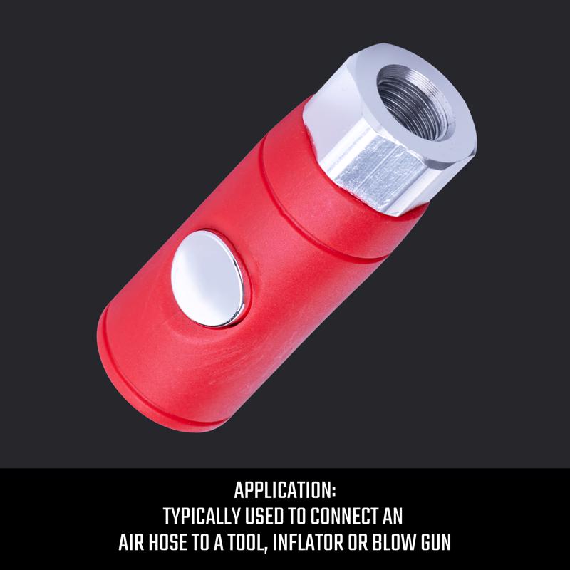 Craftsman Aluminum Push-Button Universal Coupler 1/4 in. Female 1 pc