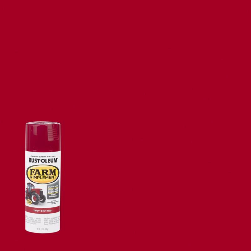 Rust-Oleum Specialty Indoor and Outdoor Gloss Troy Bilt Red Farm & Implement 12 oz, Pack of 6