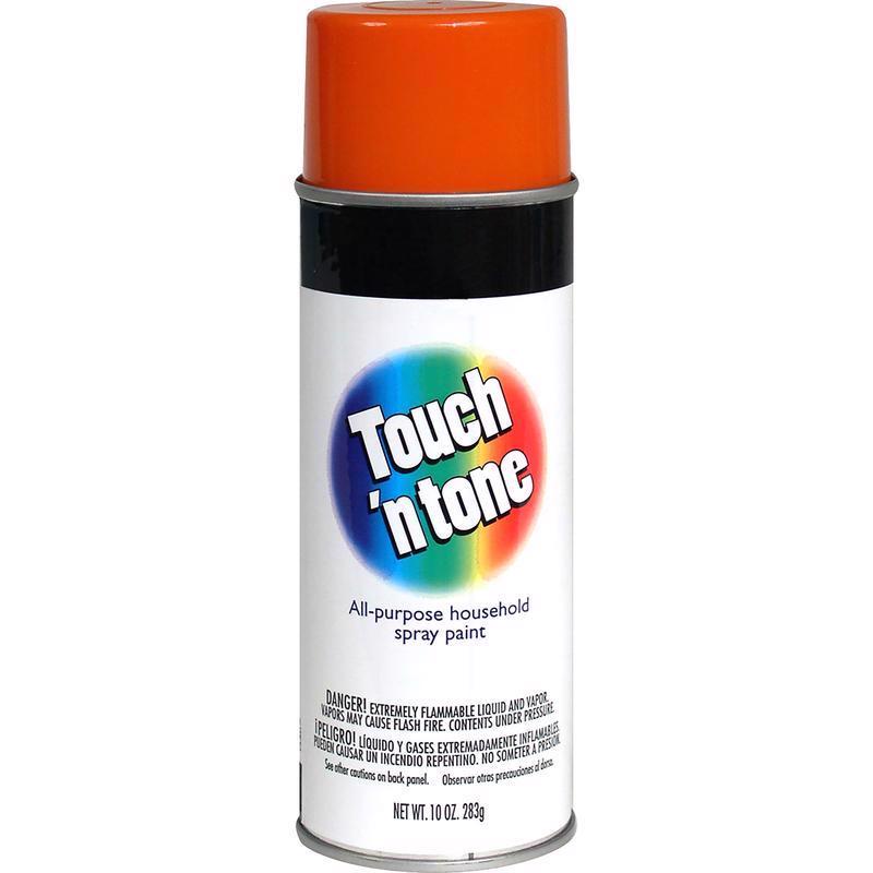 Rust-Oleum Touch N Tone Gloss Orange Spray Paint 10 oz, Pack of 6