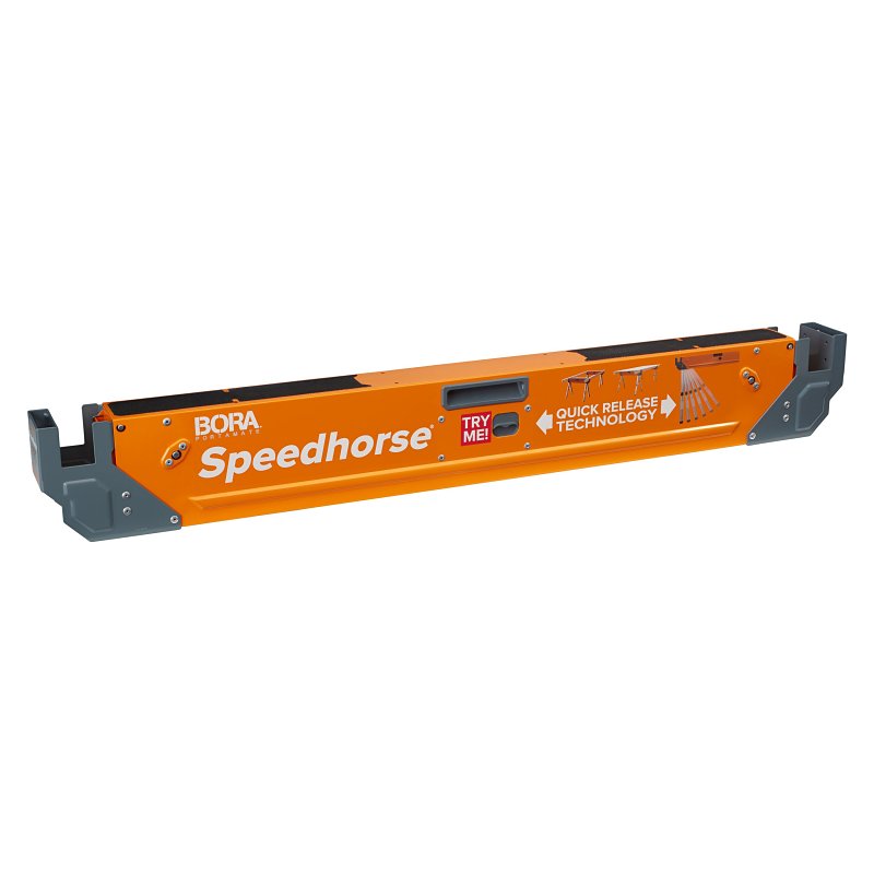 Bora Portamate Speedhorse Series PM-4500 Sawhorse, 1500 lb, 3-1/4 in W, 30 in H, Steel, Orange
