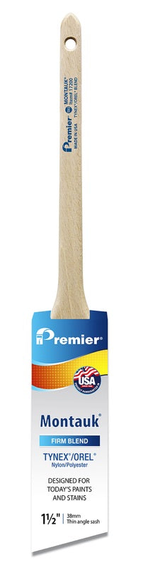 Premier Montauk 1-1/2 in. Firm Thin Angle Sash Paint Brush, Pack of 6