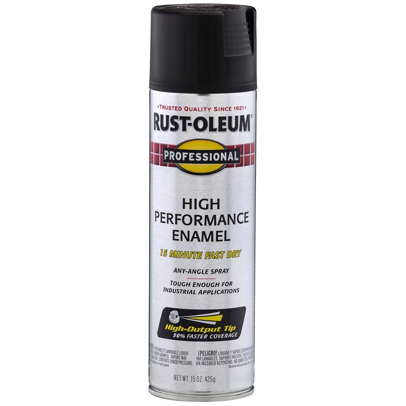 Rust-Oleum Professional Flat Black Spray Paint 15 oz
