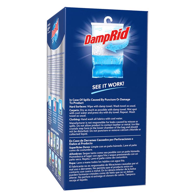 DampRid Hanging Moisture Absorber Fresh Scent 15.4 oz 3 pk, Pack of 4