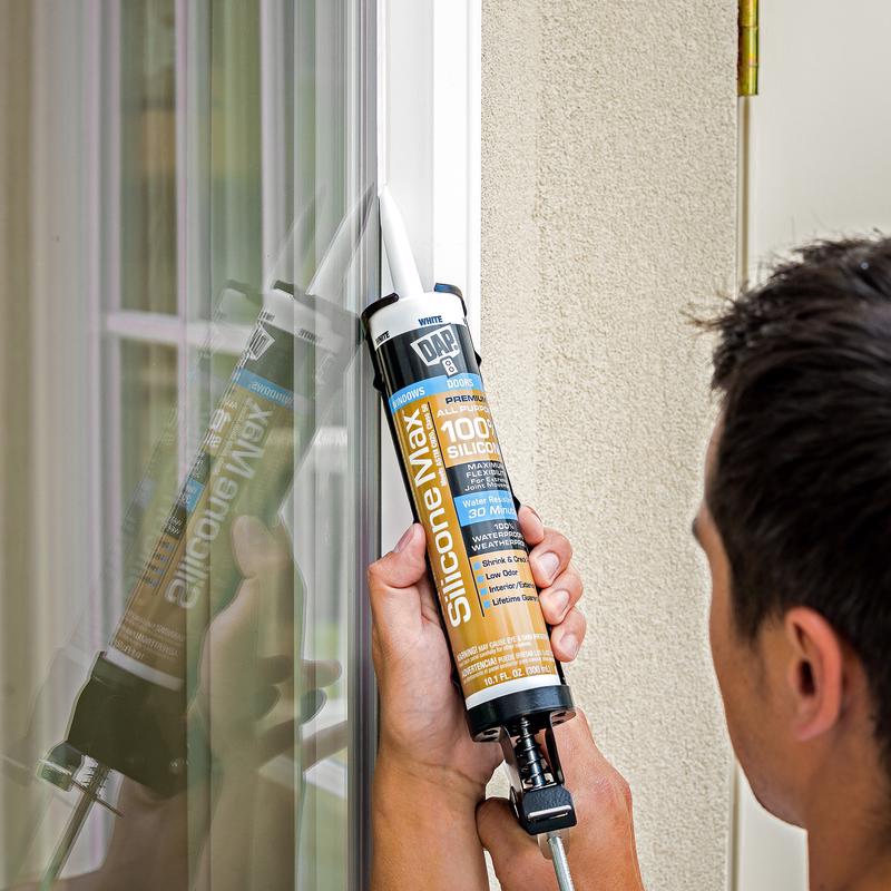 DAP Silicone Max White Silicone All Purpose Sealant 10.1 oz, Pack of 12