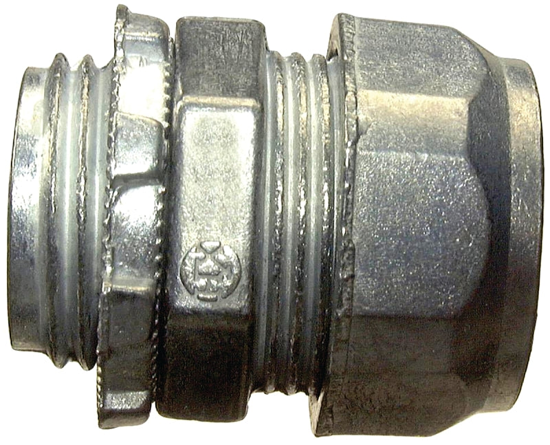 Halex 22210 EMT Connector, 1/2 in Compression, Zinc