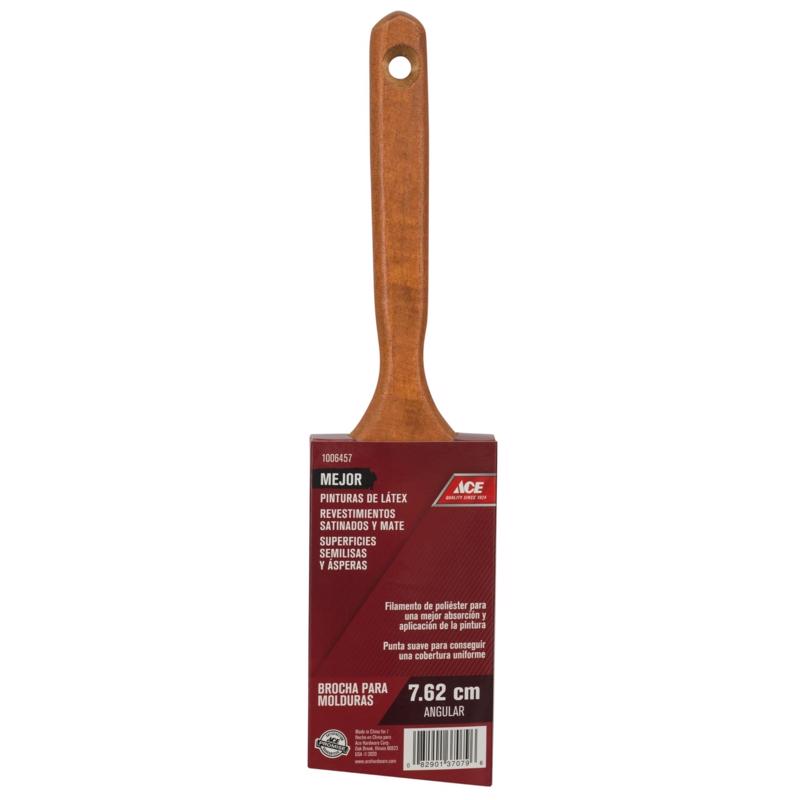 Ace Better 3 in. Angle Paint Brush, Pack of 6