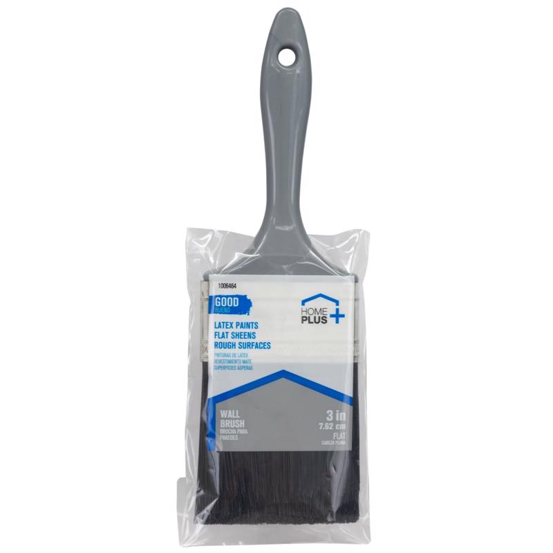 Home Plus Good 3 in. Flat Paint Brush, Pack of 12