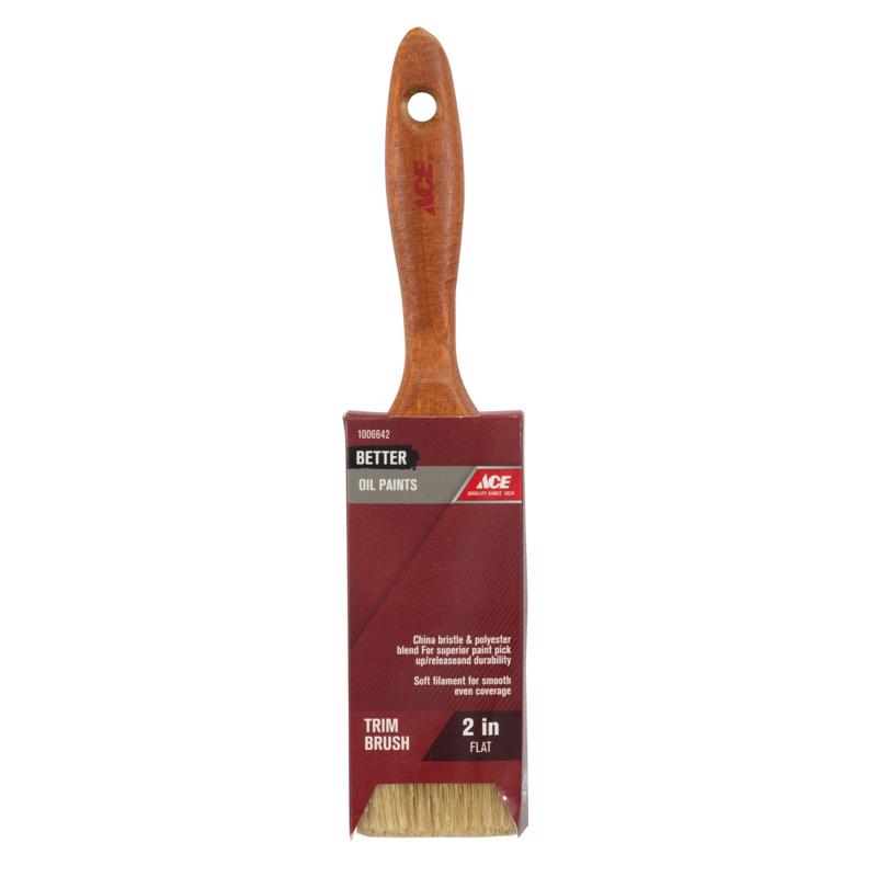 Ace Better 2 in. Flat Paint Brush, Pack of 6