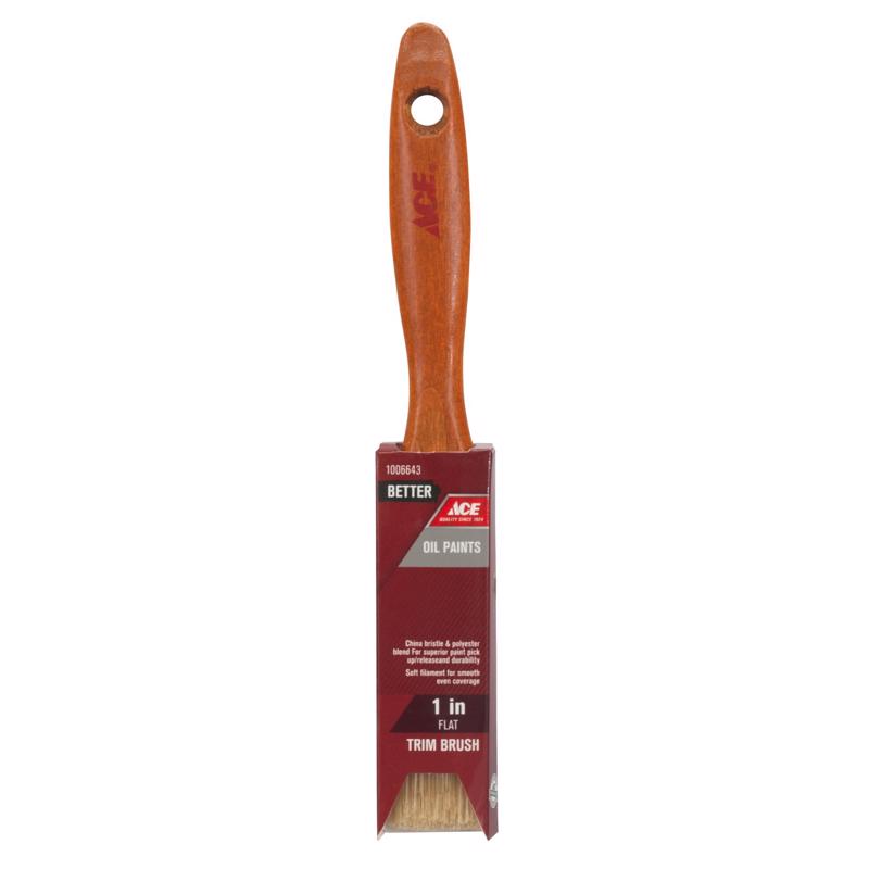 Ace Better 1 in. Flat Paint Brush, Pack of 6