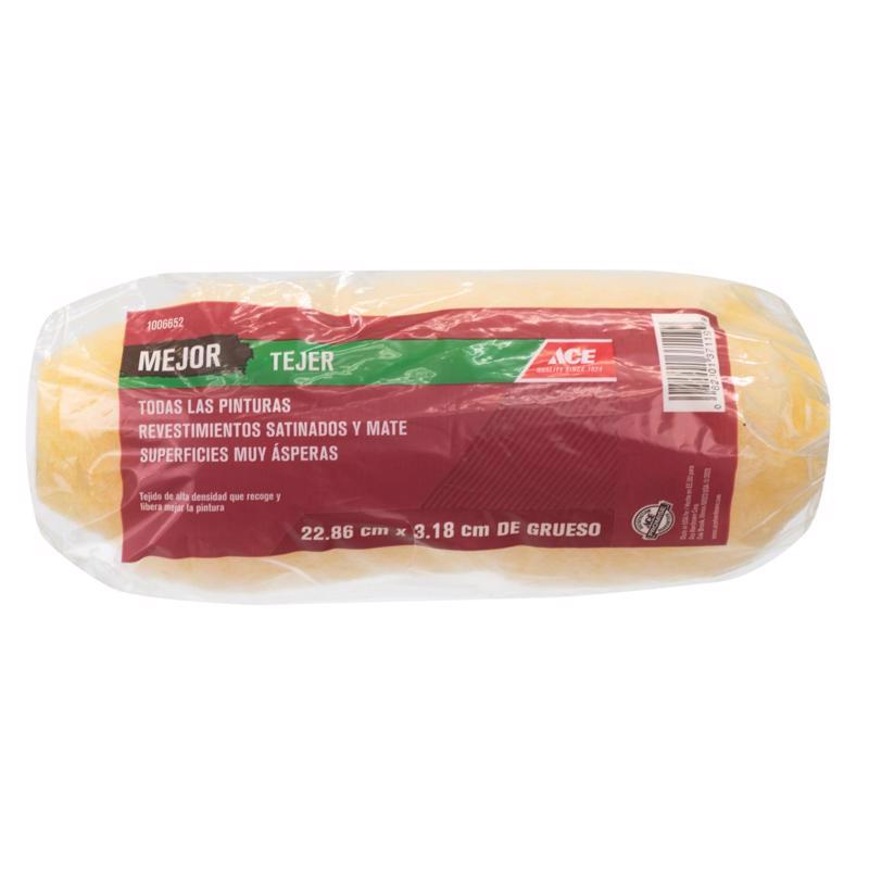 Ace Better Knit 9 in. W X 1-1/4 in. Paint Roller Cover 1 pk, Pack of 6