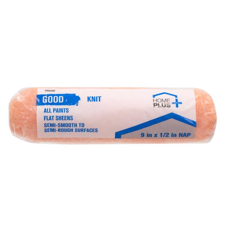 Home Plus Good Polyester Knit 9 in. W X 1/2 in. Paint Roller Cover 1 pk, Pack of 12