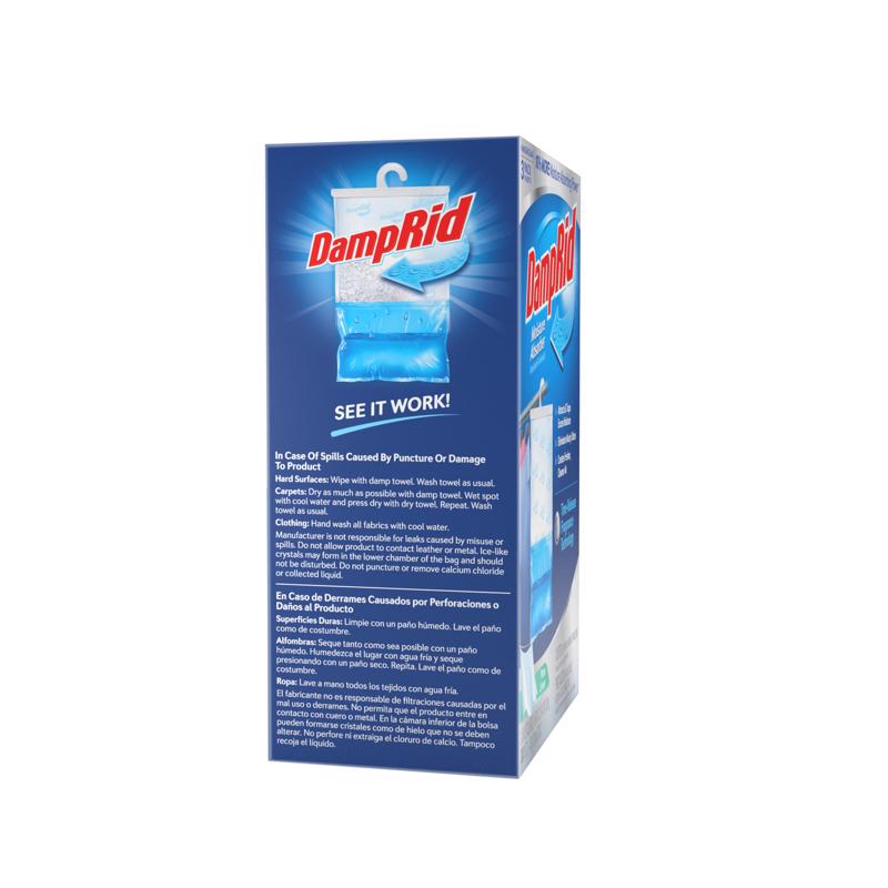 DampRid Hanging Moisture Absorber Pure Linen Scent 15.4 oz 3 pk, Pack of 4