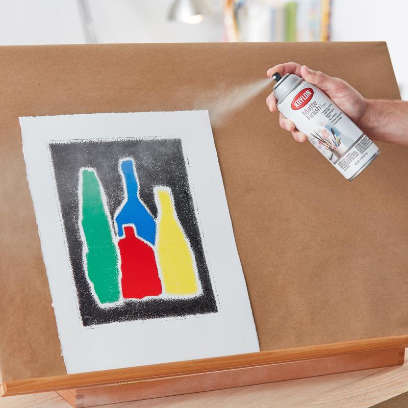 Krylon Matte Finish Clear Finish Spray Coating 11 oz, Pack of 6