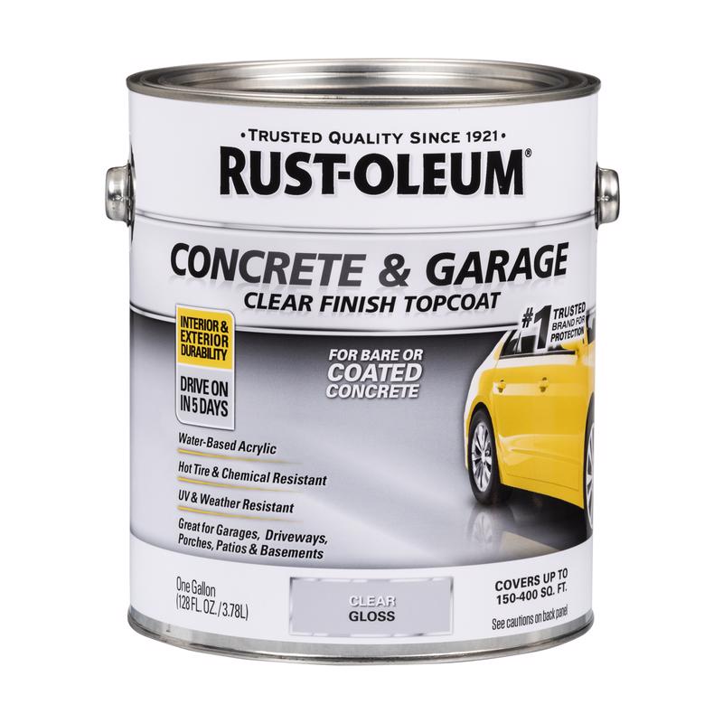 Rust-Oleum Concrete & Garage Gloss Clear Floor Paint 1 gal, Pack of 2