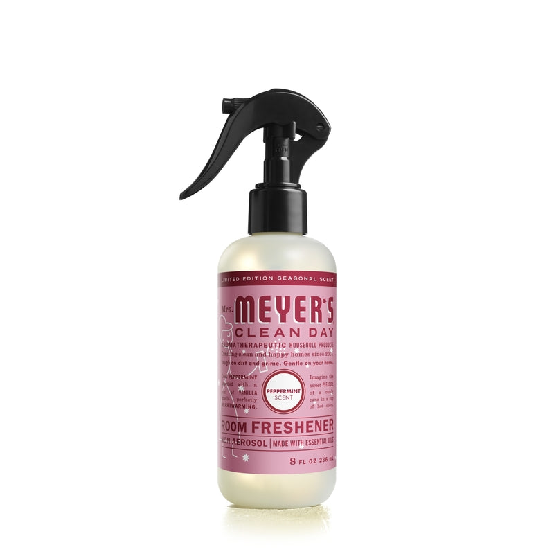 Mrs. Meyer's Clean Day Peppermint Scent Air Freshener 8 oz Liquid, Pack of 6