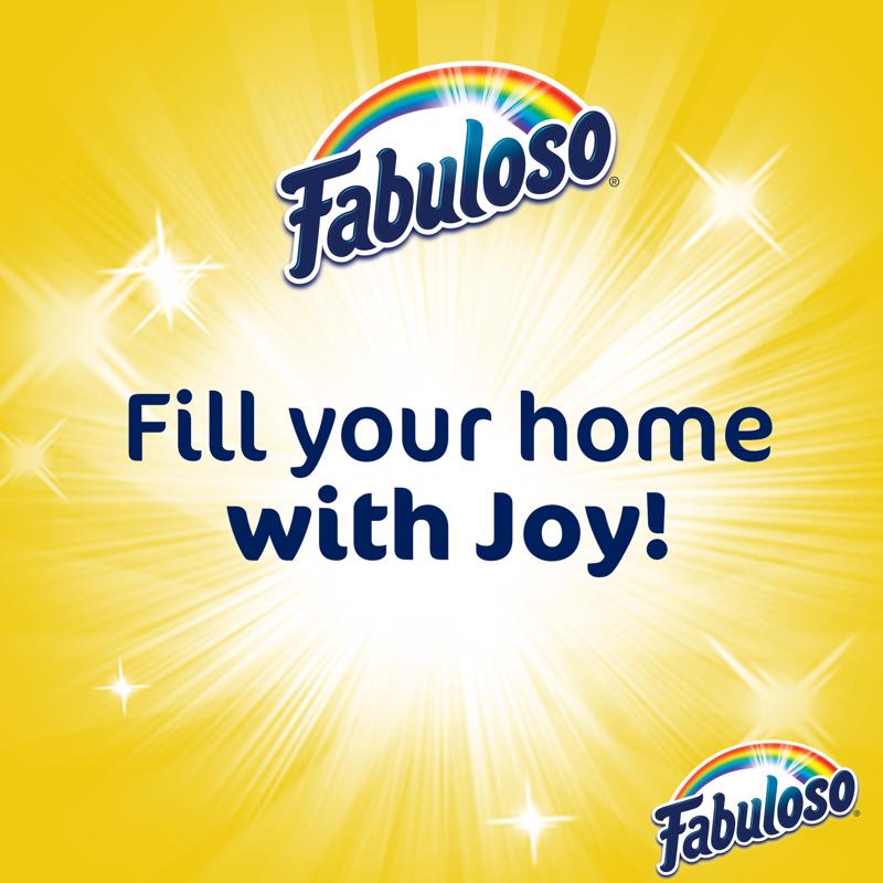 Fabuloso Lemon Scent All Purpose Cleaner Liquid 128 oz, Pack of 4