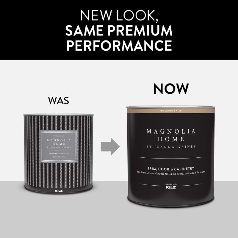 Magnolia Home by Joanna Gaines KILZ Satin Tintable Base 3 Cabinet and Trim Paint Interior 1 qt, Pack of 6