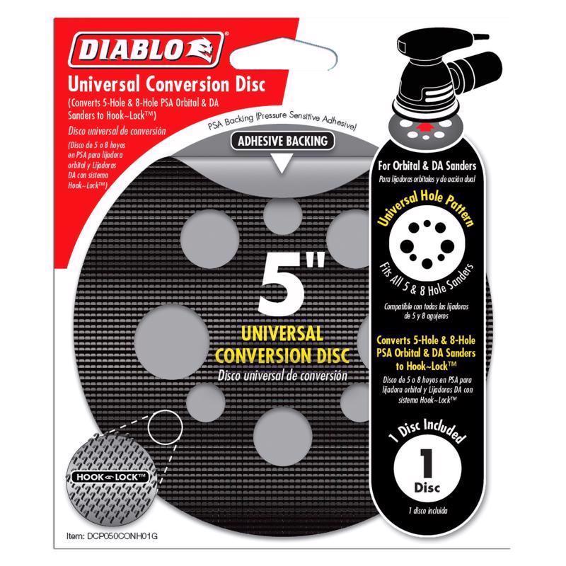 Diablo 5 in. Ceramic Blend Hook and Lock Conversion Pad 1 pk