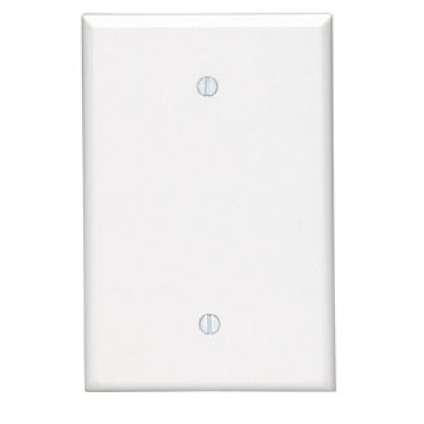 Leviton 86114 Blank Wallplate, 3-1/2 in L, 5-1/4 in W, 1/4 in Thick, 1 -Gang, Thermoset Plastic, Ivory, Smooth