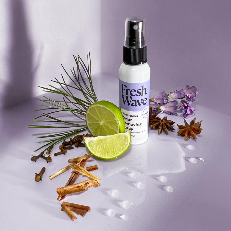 Fresh Wave Lavender Scent Air Freshener Spray 2 oz Liquid, Pack of 6