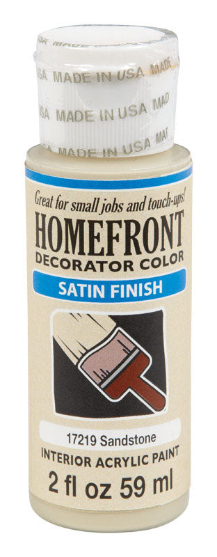Homefront Satin Sandstone Hobby Paint 2 oz, Pack of 3