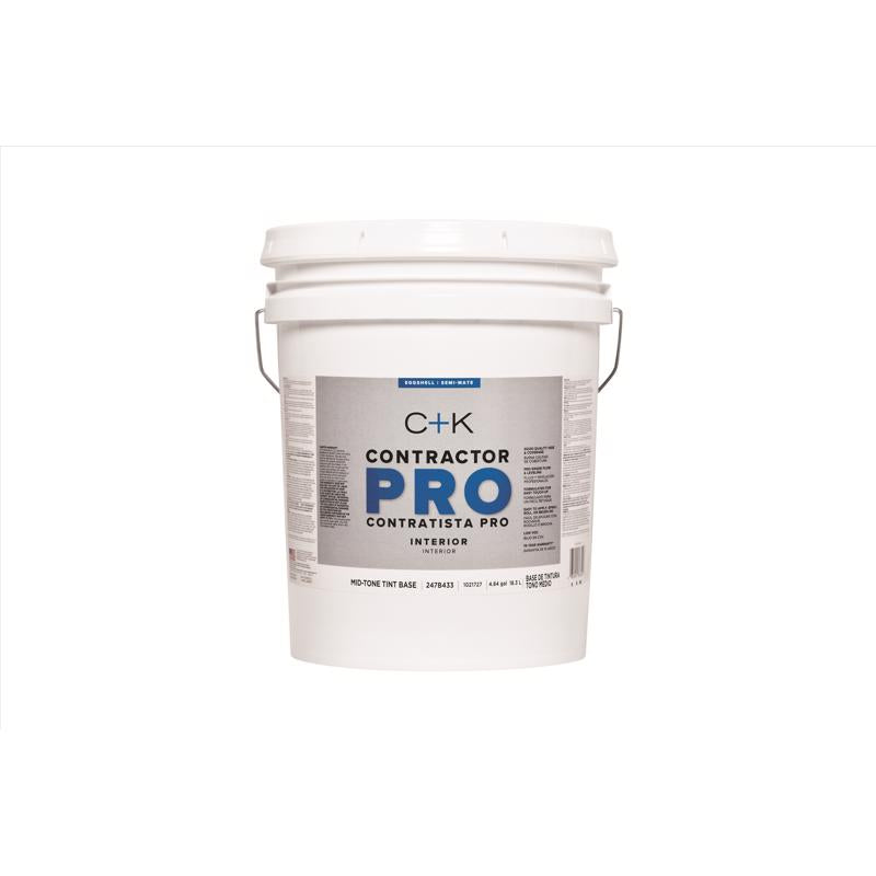 C+K Contractor Pro Eggshell Tint Base Mid-Tone Base Paint Interior 5 gal