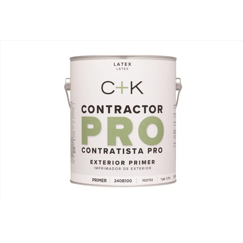 Ace Contractor Pro Primer - Goes on White Primer Exterior 1 gal, Pack of 4