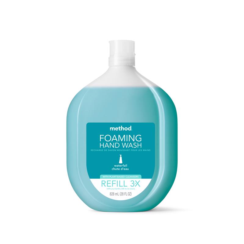 Method Waterfall Scent Antibacterial Foam Hand Soap Refill 28 oz, Pack of 4