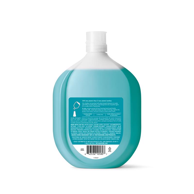 Method Waterfall Scent Antibacterial Foam Hand Soap Refill 28 oz, Pack of 4