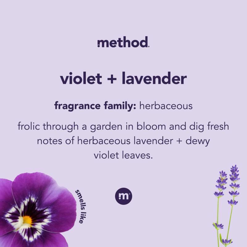 Method Violet & Lavender Scent Gel Hand Wash 12 oz, Pack of 3