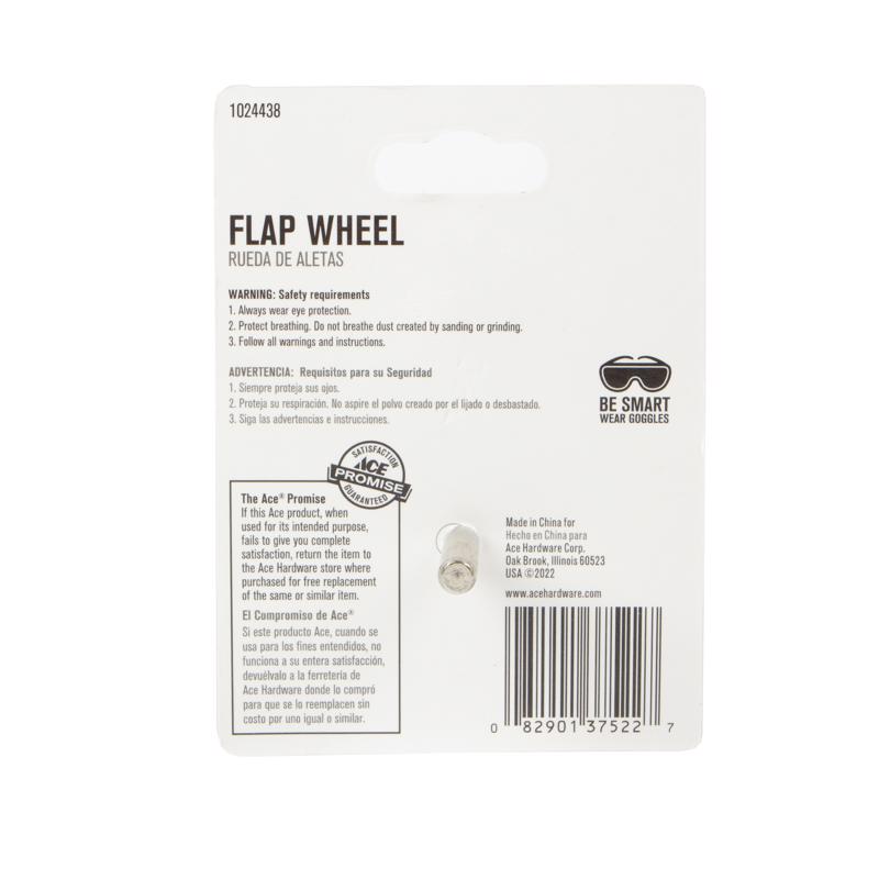 Ace 2-1/2 in. Aluminum Oxide Blend Bolt-On Drill Mount Flap Disc 120 Grit Medium 1 pk