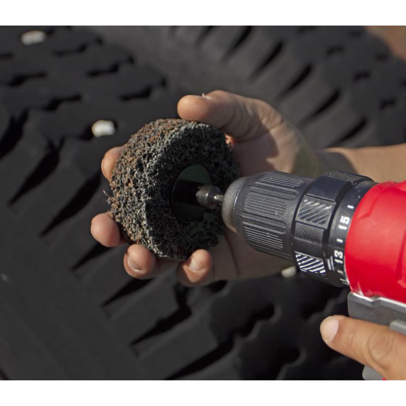 Ace 4 in. Silicon Carbide Bolt-On Drill Mount Paint and Rust Remover Disc 24 Grit Extra Coarse 2 pk