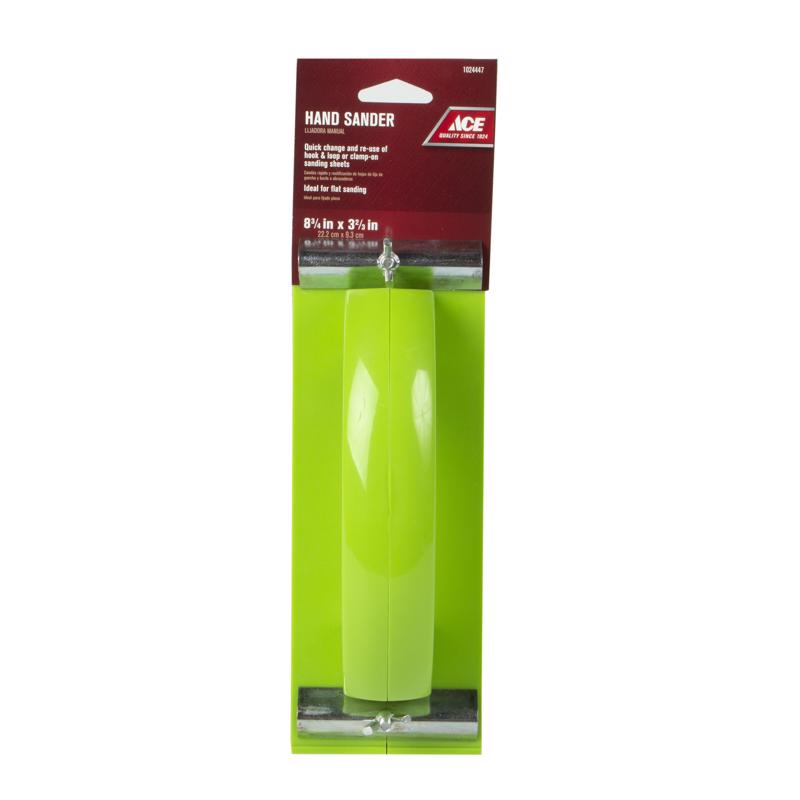 Ace 8 in. L X 3.67 in. W Plastic Non-Abrasive Hand Sander