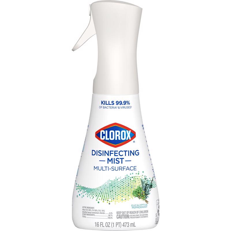 Clorox Eucalyptus Peppermint Scent Disinfectant Cleaner 16 oz 1 pk, Pack of 6