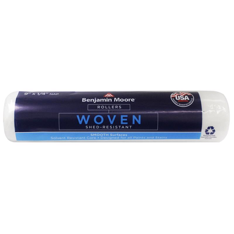 Benjamin Moore Woven 9 in. W X 1/4 in. Regular Paint Roller Cover 1 pk, Pack of 12