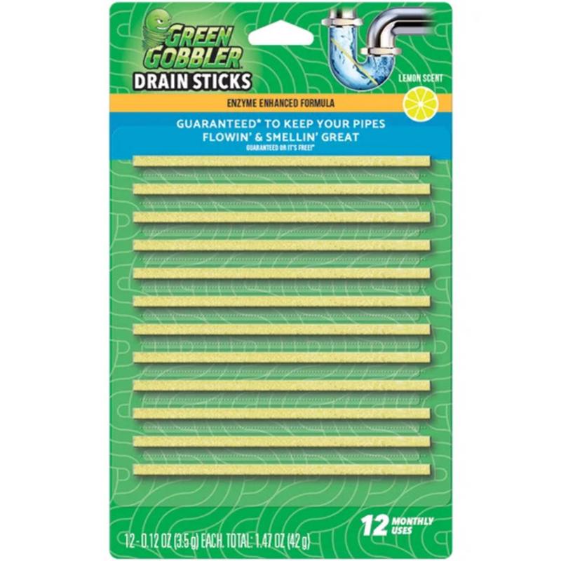 Green Gobbler Strip Drain Deodorizer 1.47 oz, Pack of 12
