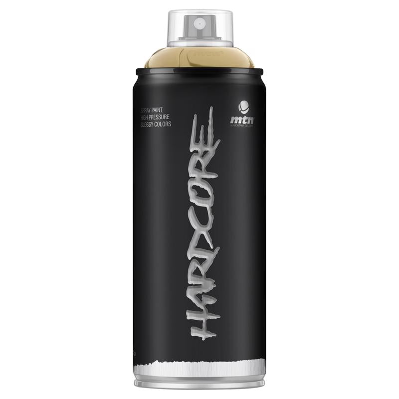 Montana Hardcore Gloss Gold Metallic Spray Paint 400 ml, Pack of 6