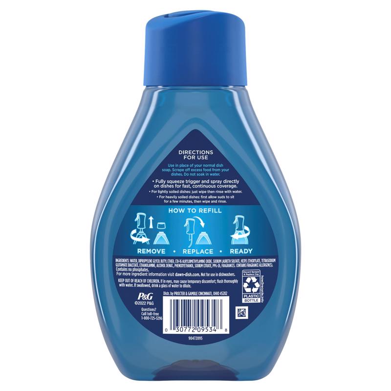 Dawn Platinum Powerwash Lemon Scent Liquid Dish Spray Refill 16 oz 1 pk, Pack of 6