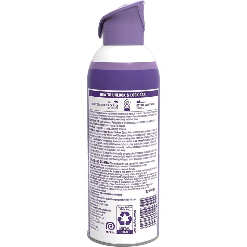 Lysol Light Breeze Scent Air Sanitizer 10 oz 1 pk, Pack of 6