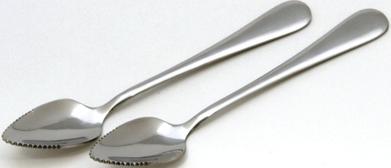 Chef Craft 21521 Grapefruit Spoon Set, 7 in OAL, Stainless Steel, Mirror Polished