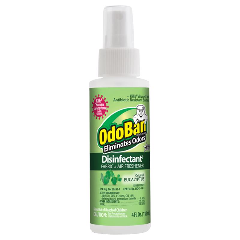 OdoBan Eucalyptus Scent Disinfectant Spray 4 oz 1 pk, Pack of 18