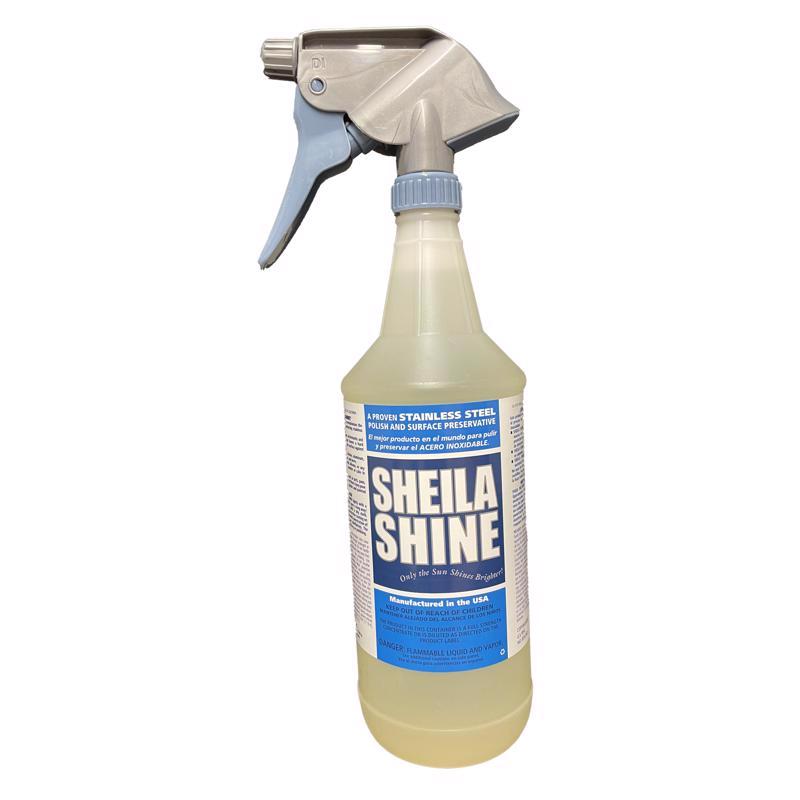 Sheila Shine No Scent Fine Metal Cleaner and Polish 1 qt Liquid, Pack of 6